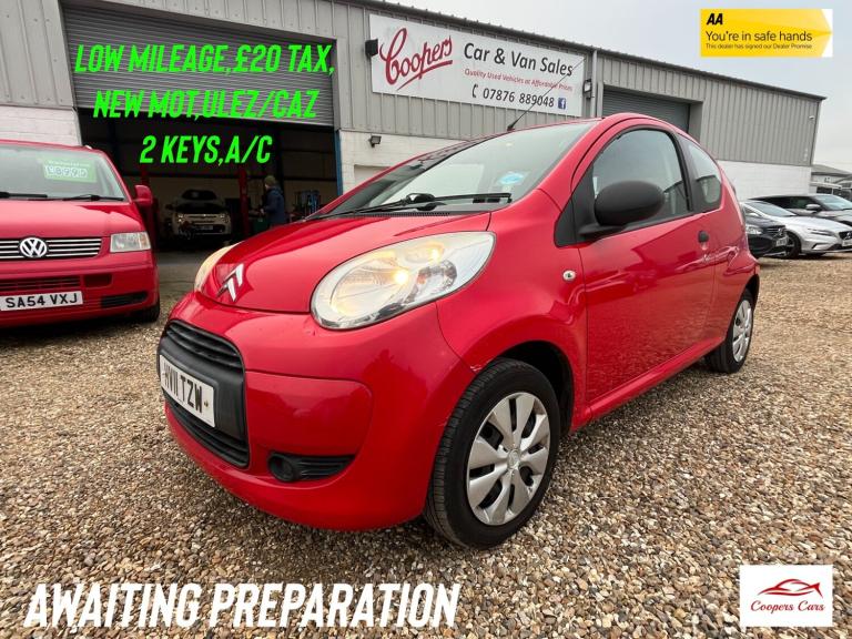 2011 Citroen C1 1.0i VTR 3dr [AC] HATCHBACK Petrol Manual