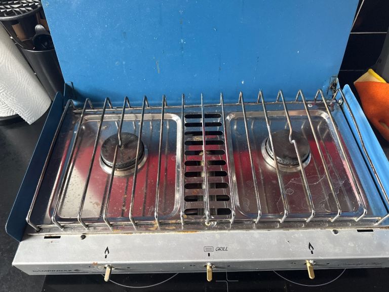 Portable Camping Gas Stove with Grill