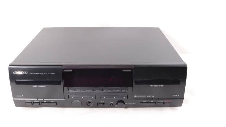 Vintage Kenwood KFX-W4010 Stereo Double Cassette Deck.    "Spares or Repair"