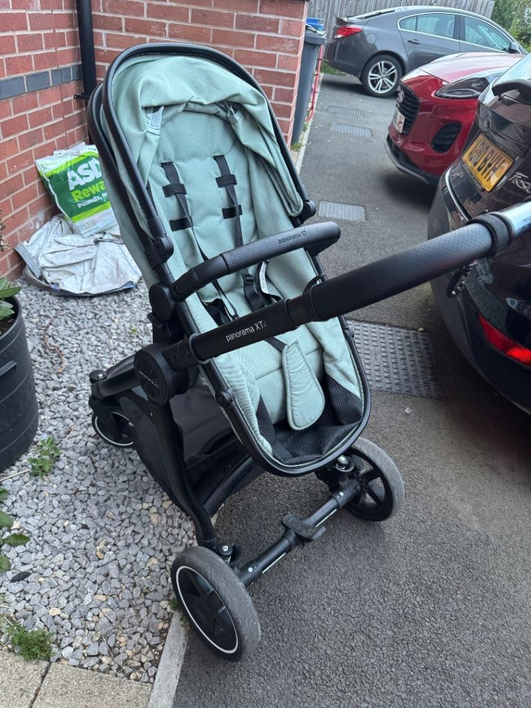 Panorama XTi Pushchair/Pram – Green, Good Condition