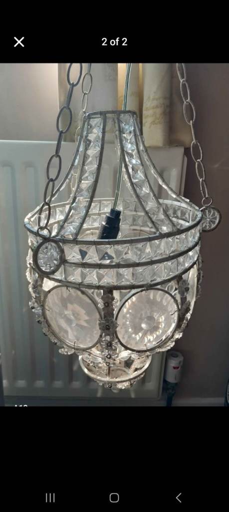 Real Glass Ceiling Light