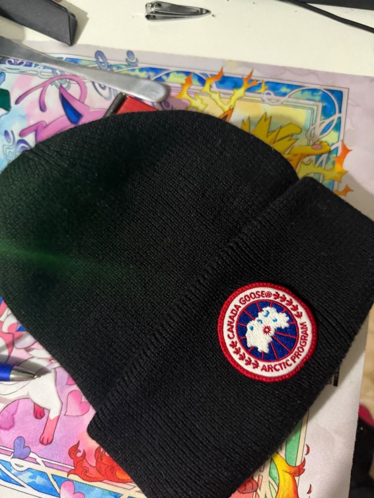 Canada Goose Black Beanie Hat – Good Condition