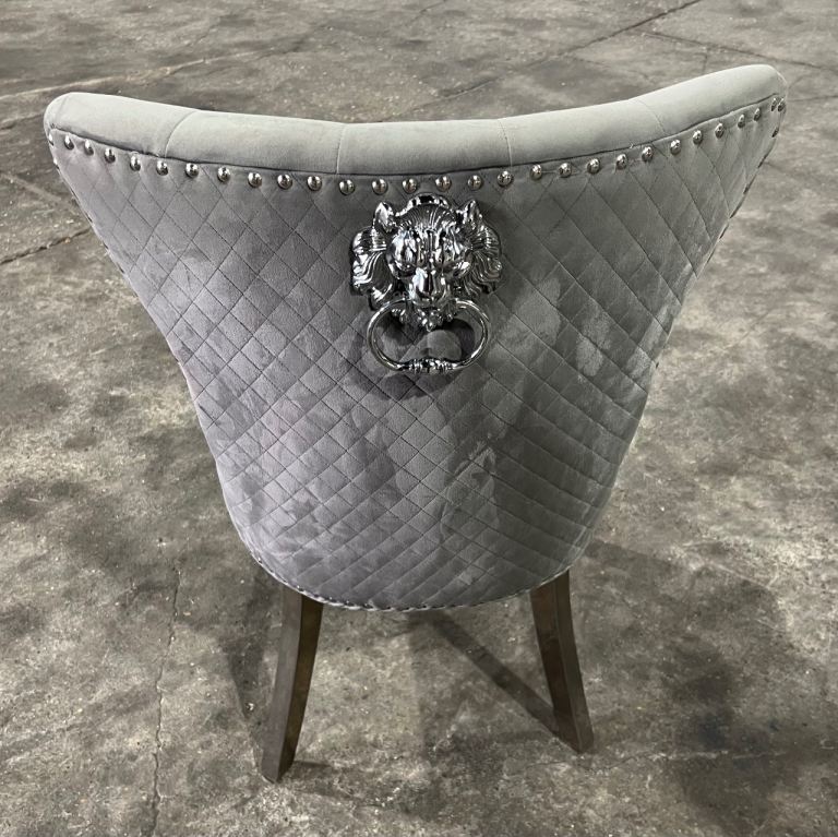 grey dinning chairs lion knocker