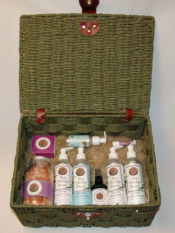 Forest Green Rope Paper Hamper