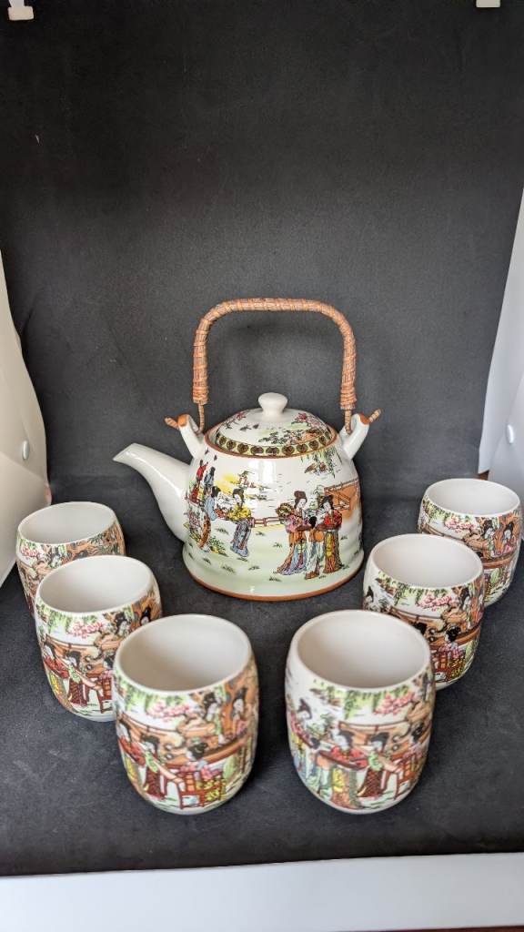 Japanese porcelain tea set - 7 pieces