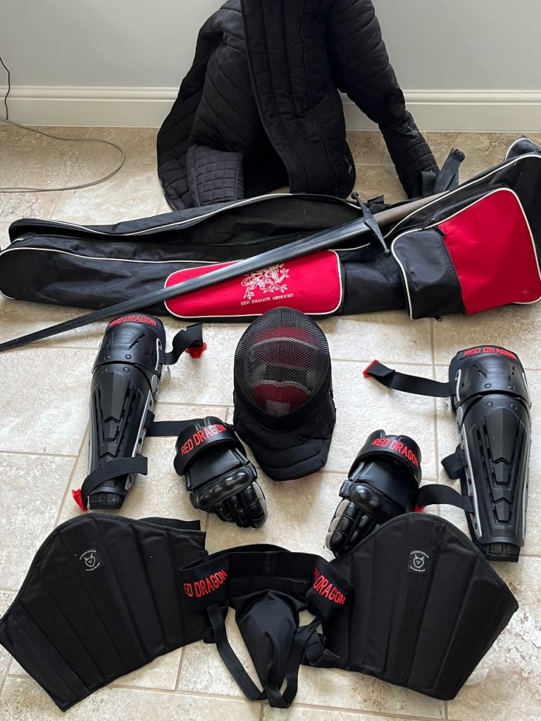 Red Dragon HEMA Sparring Kit with Jacket and Longsword