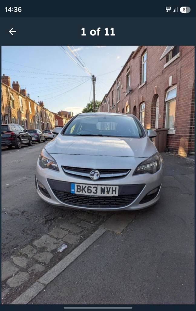Vauxhall, ASTRA, Hatchback, 2013, Manual, 1686 (cc), 5 doors