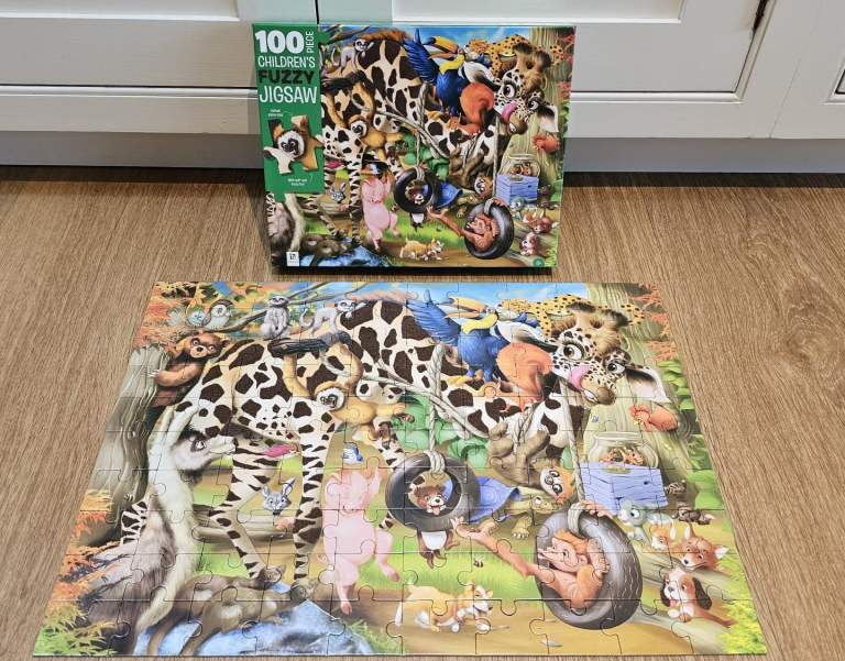 Fuzzy animal jigsaw puzzle