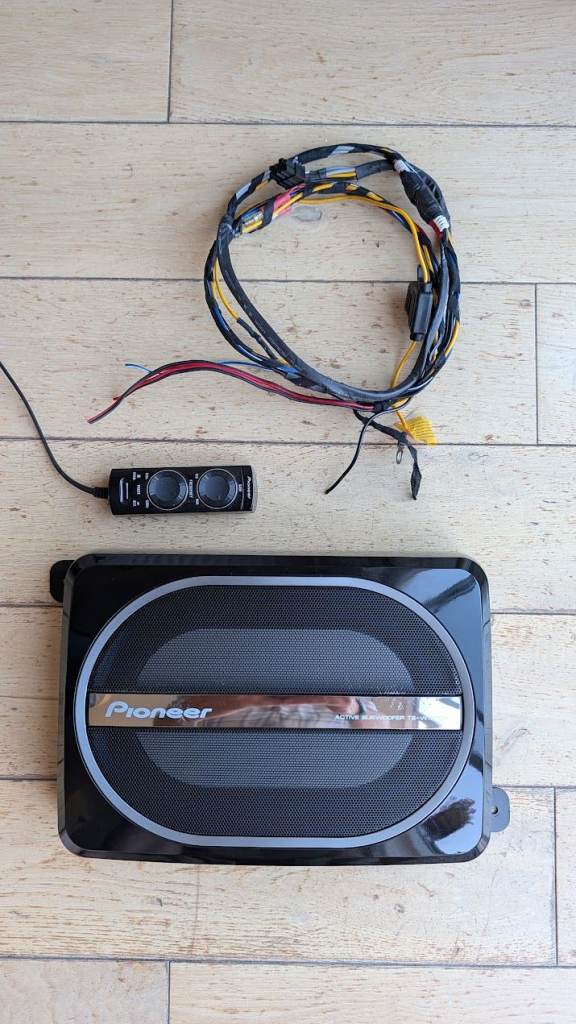 Pioneer TS-WX110-A Underseat Subwoofer with wired remote controller