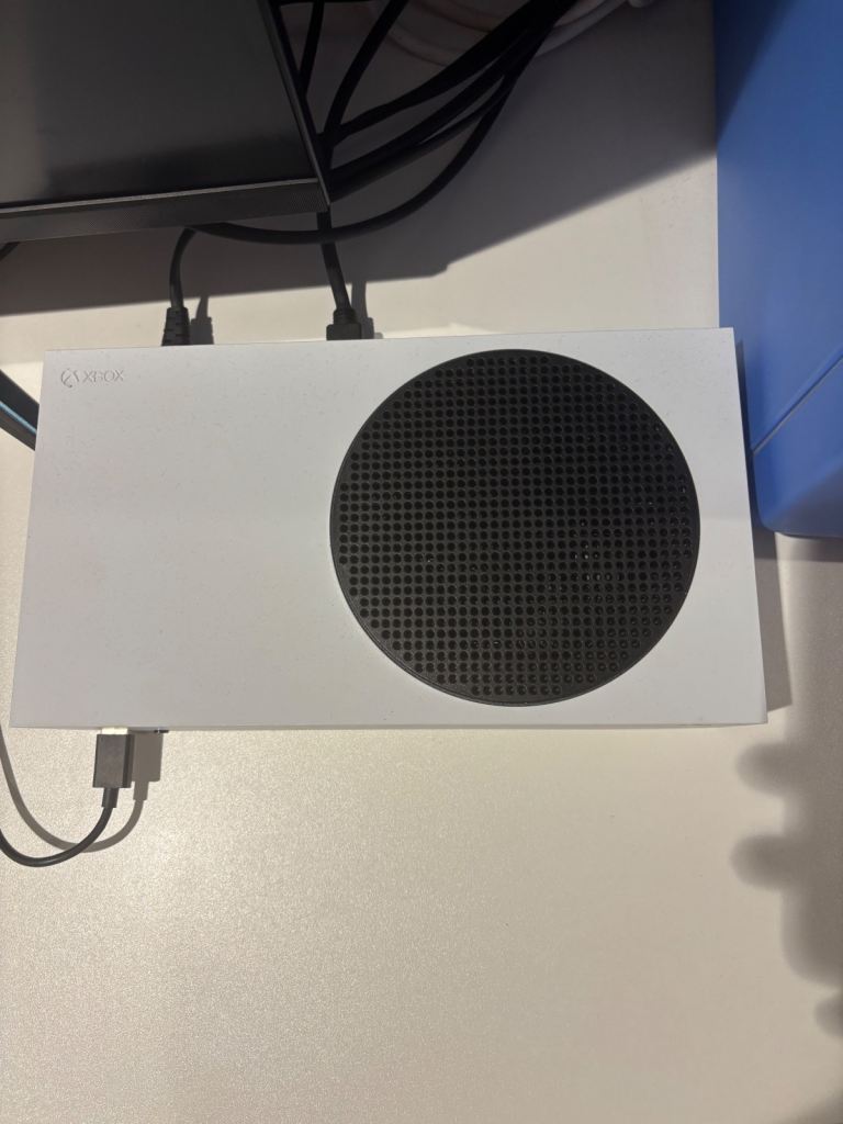 Xbox Series S with controller and headset 