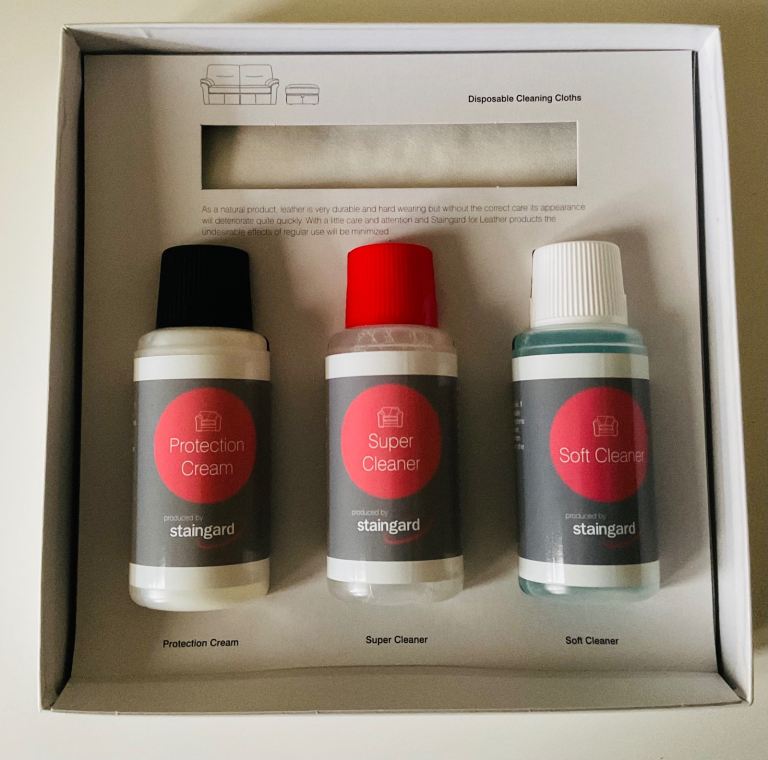 LEATHER FURNITURE CLEANER KIT BOX