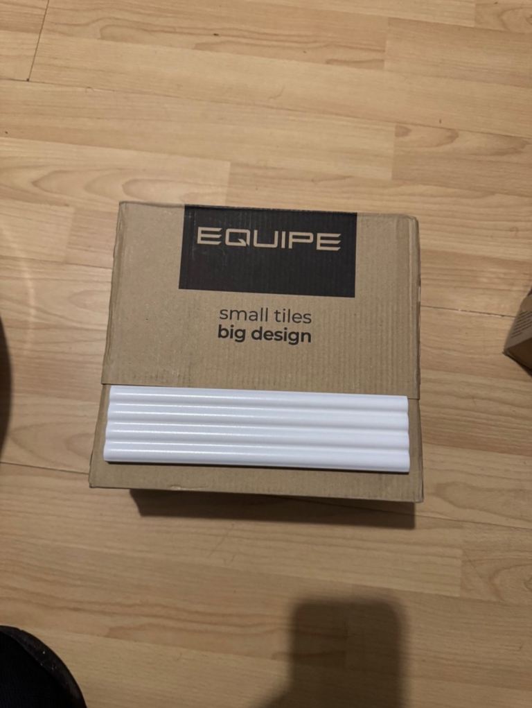 Tiles white and gray