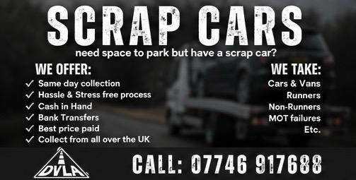 ♻️ SELL MY CAR - SCRAP MY CAR - REMOVE MY CAR - BEST PRICES PAID💲 - SELL MY VAN BIKE ♻️