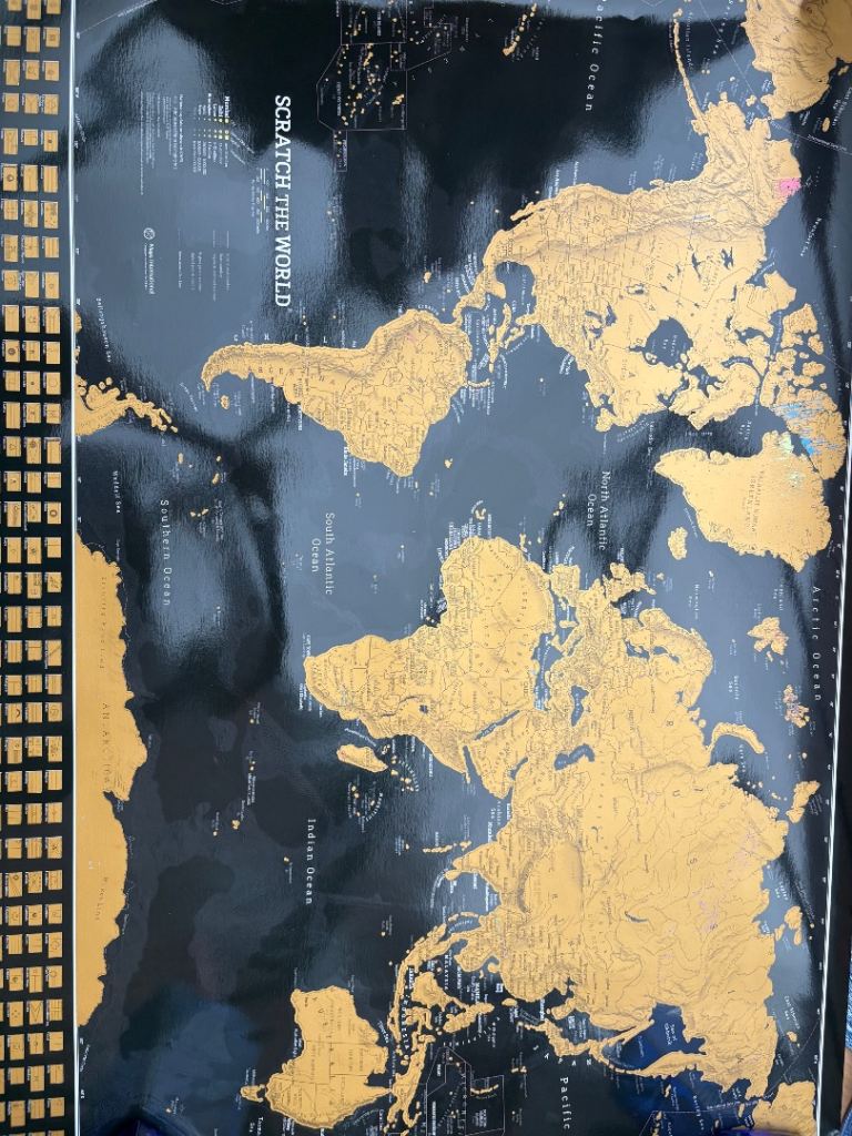 Maps International Scratch The World Travel Map - Extra Large