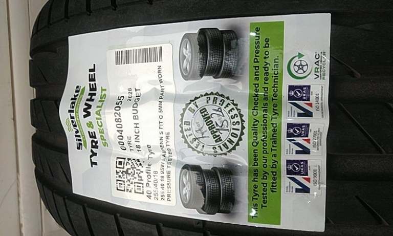 255 40 18 95w Laufenn S Fit Q 5mm Part Worn Pressure Tested Tyre