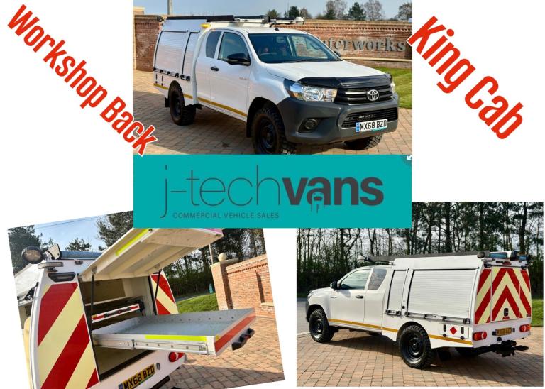 2018 Toyota Hilux Active Extra Cab Pick Up 2.4 D-4D ***Utility Spec / Workshop Truck*** PICK UP D...