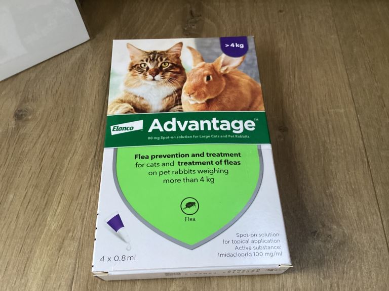 Advantage Spot On Cat / Rabbit Flea Prevention & Treatment 4 x 80mg 