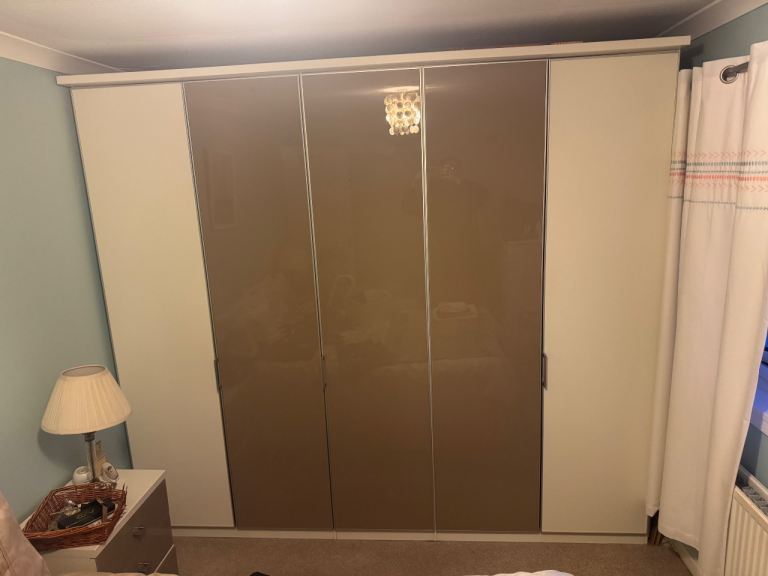 Sturdy Wardrobe and Bedside table set