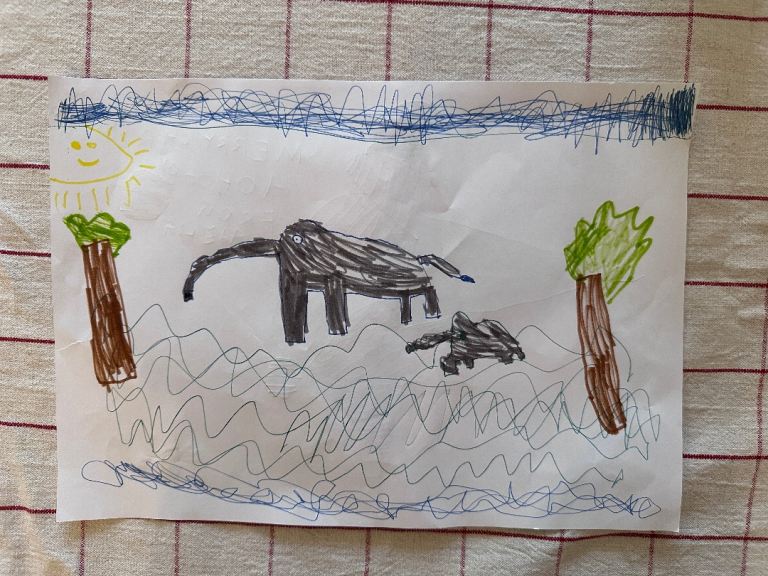 Double sided artist print