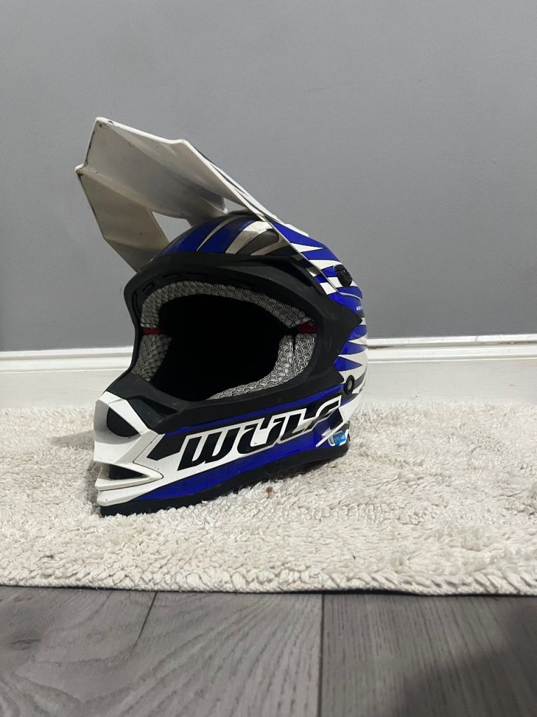 Wulf motocross helmet blue/large