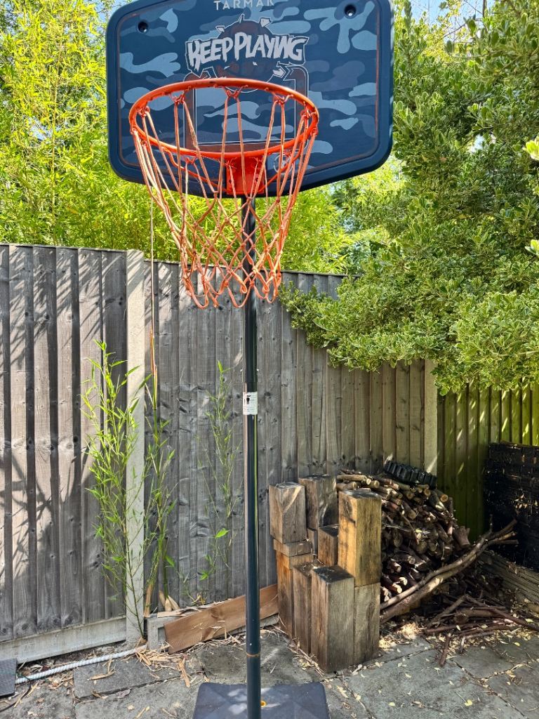 Kids Basketball Hoop – Outdoor Garden Toy, Good Condition