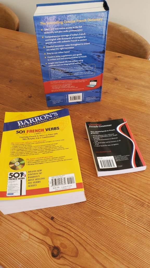 French Dictionary - Verbs & Grammar Books £10 The Lot