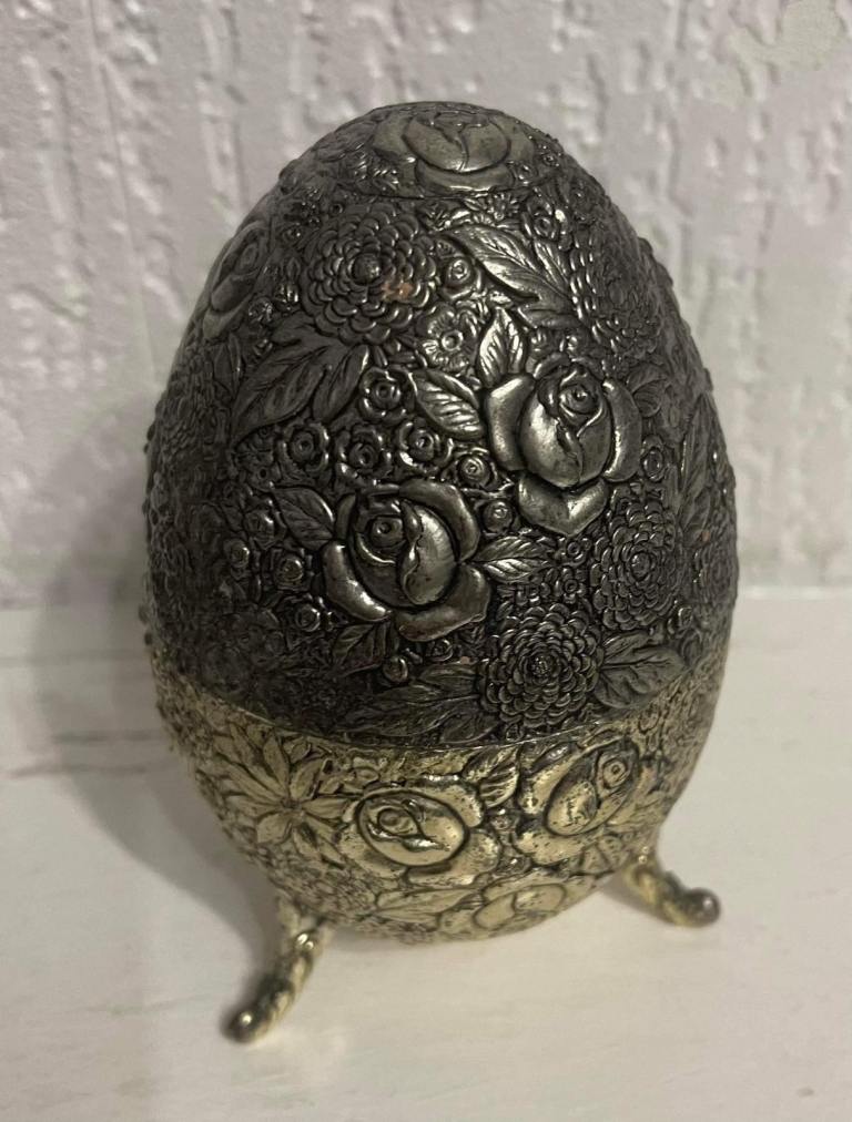 Egg Trinket Box Decorated 