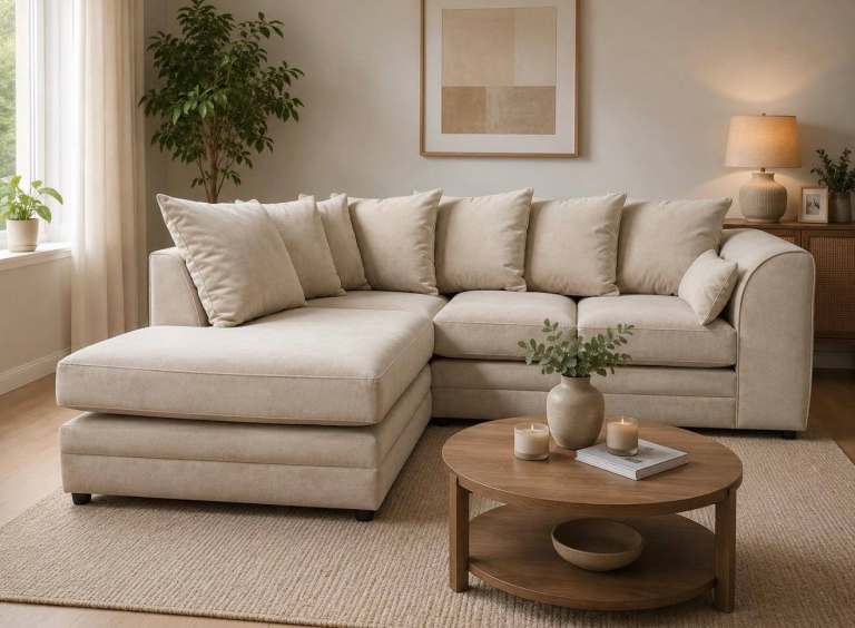 BRAND NEW plush velvet corner sofa - Available in a variety of colours