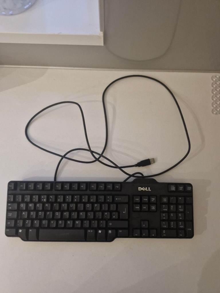 Dell USB Wired Keyboard – Black, RT7D50 MODELGood Condition