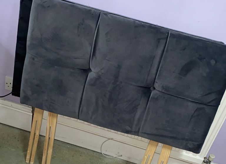 image for Single padded bedhead headboard FREE