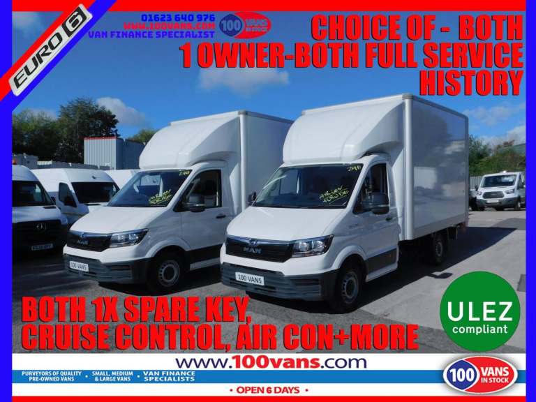 2021 MAN TGE 2.0 TDI 180 PS EURO6 RARE LUTON CHASSIS CAB Diesel Manual