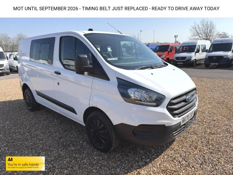 2020 Ford Transit Custom 2.0 EcoBlue 105ps Low Roof D/Cab Leader Van PANEL VAN DIESEL Manual