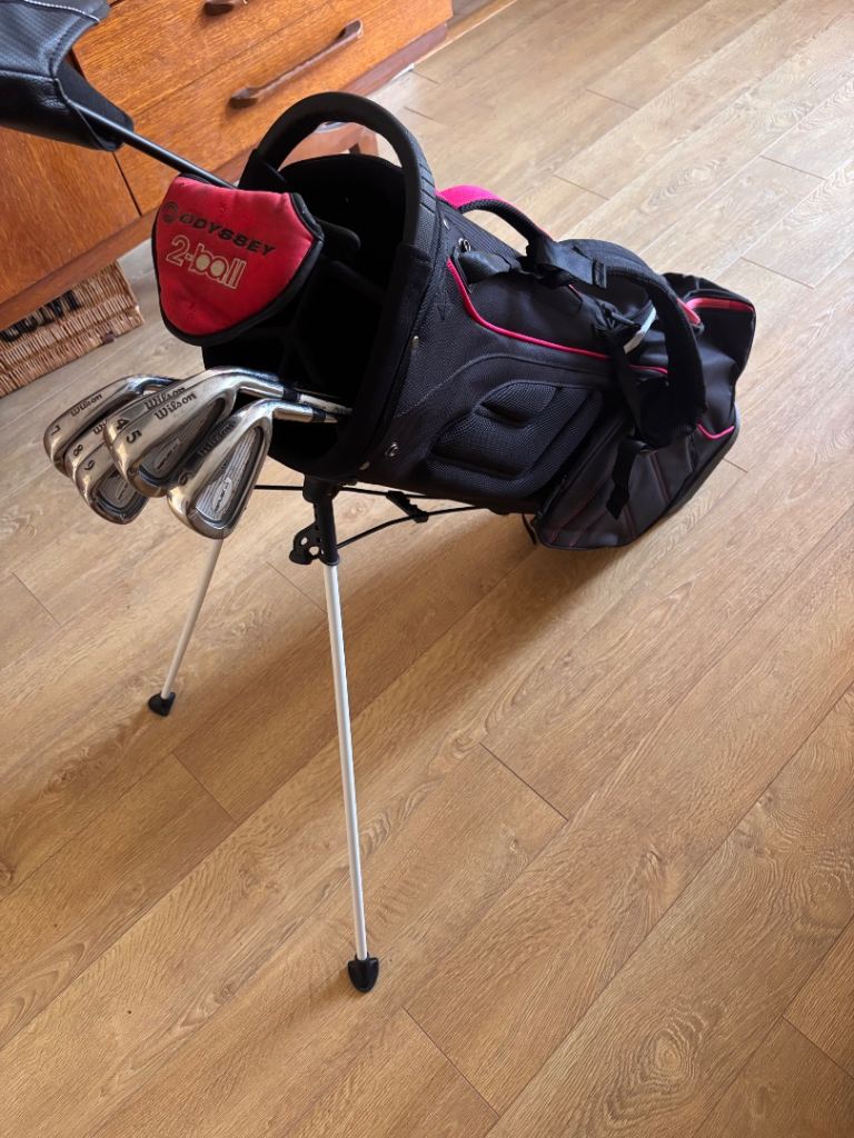 Full golf set - Brand New Stand Bag, Driver and Putter. Irons, Taylor Made Balls