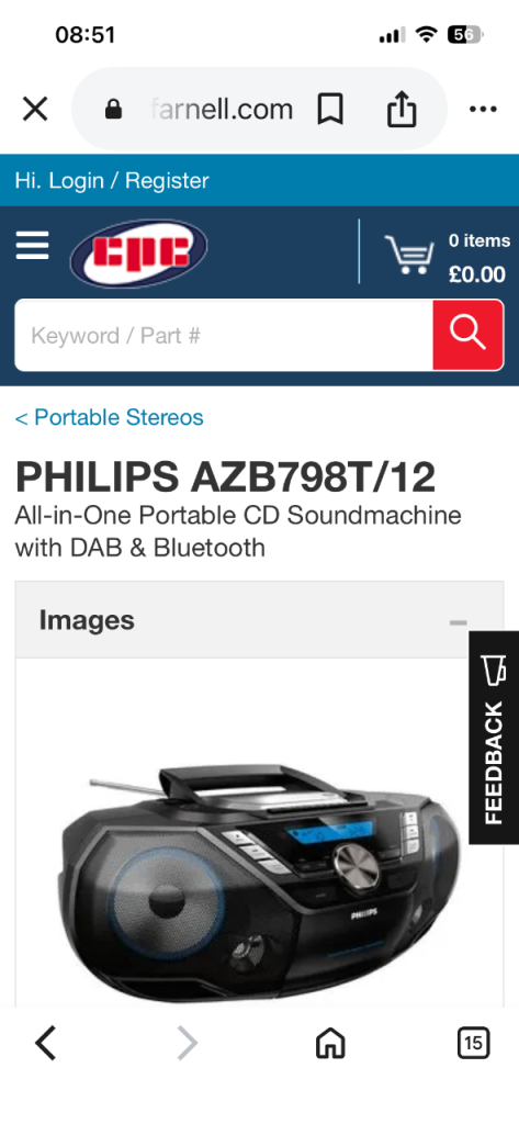 Wanted free portable cd radio player 