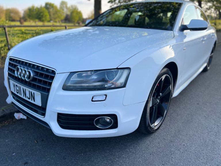 Audi A5 2.0 TDI S Line Sportback – White – 170 BHP – 2011