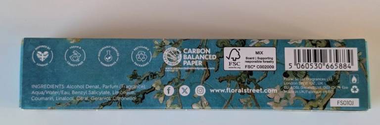 FLORAL STREET Eau de Parfum ( 10ml ) Sweet Almond Blossom, *BRAND NEW IN BOX*