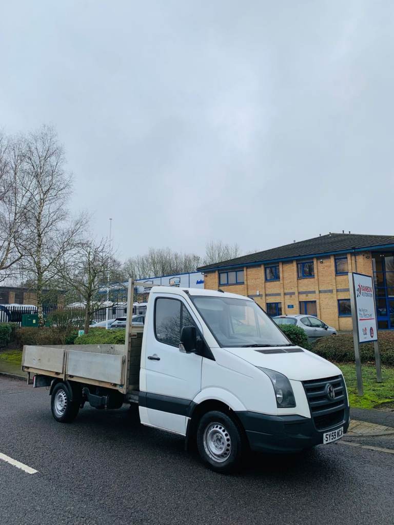 2009 VW Volkswagen CRAFTER FLATBED DROPSIDE TRUCK MWB 2.5 TDI 144000 miles MOT till 07/26 NO VAT