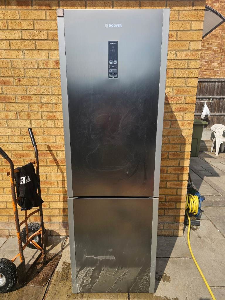 Hoover silver fridge freezer delivery available today