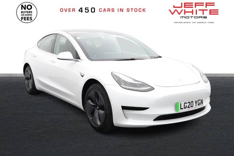 2020 Tesla Model 3 Standard Range Plus 4dr Auto RWD (PAN ROOF, FULL LEATHER) Saloon ELECTRIC Auto...