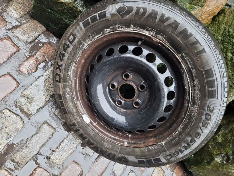 Vw Transporter T5 T6 spare wheel and tyre 205 65 16c 