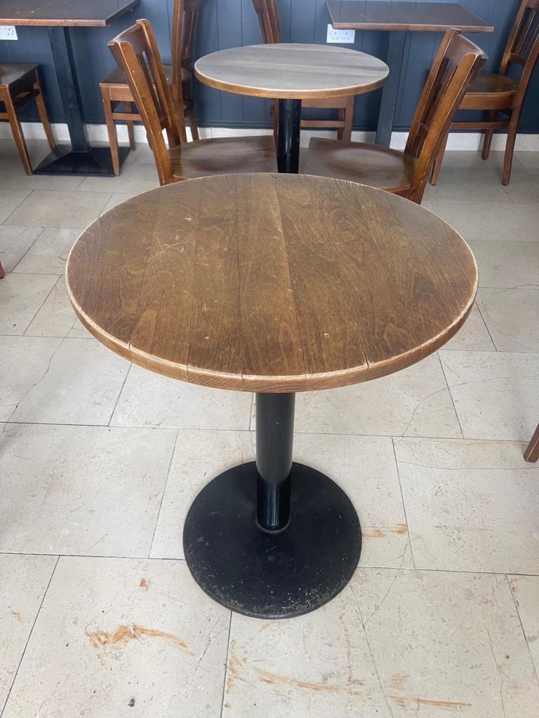 Oak round table 60cm / coffee shop / restaurant / dining 