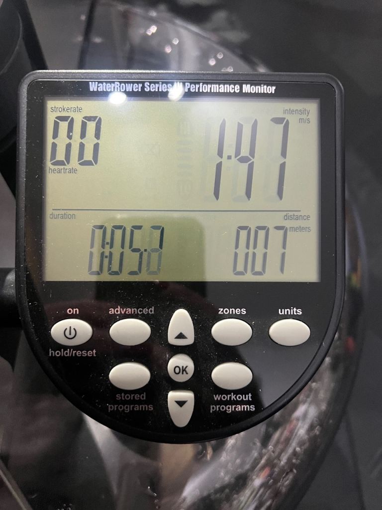 WaterRower low rise stainless steel rower