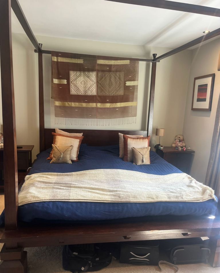 Four Poster Wooden Bed frame 