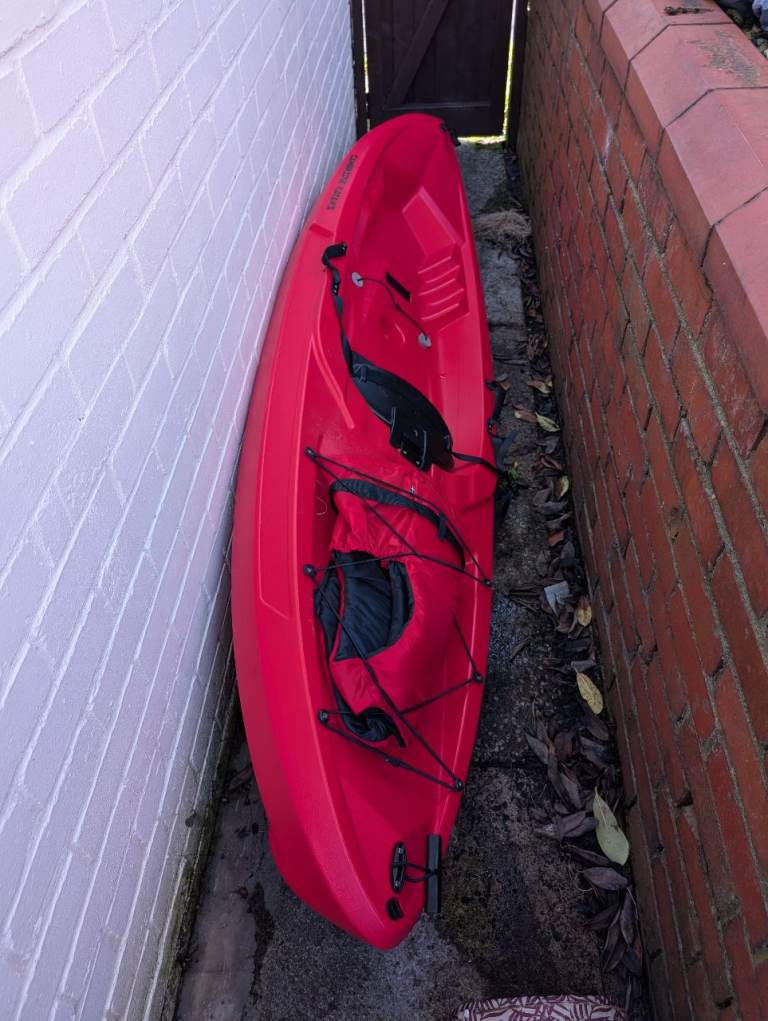 Red Single Kayak – Good Nick, Ready to Paddle