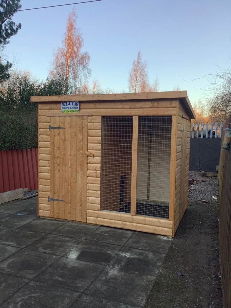 8x4 dog house with run T&G
