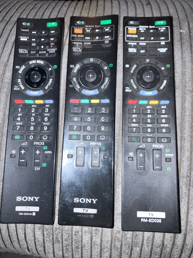 Sony remote £10 each
