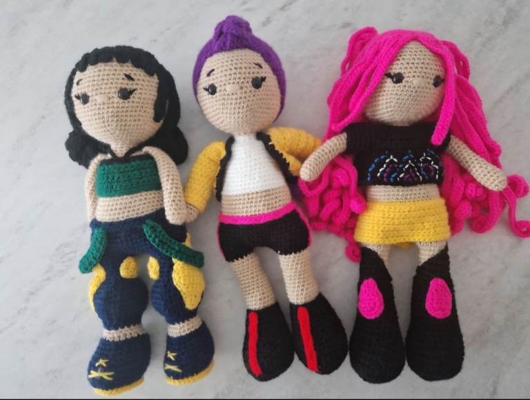 image for K pop demon hunter 12 inch handmade dolls