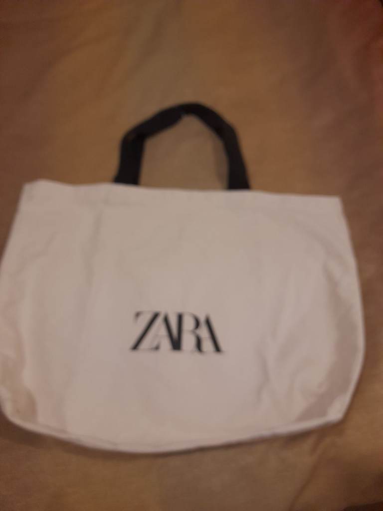 Zara brand women's shopping bag.