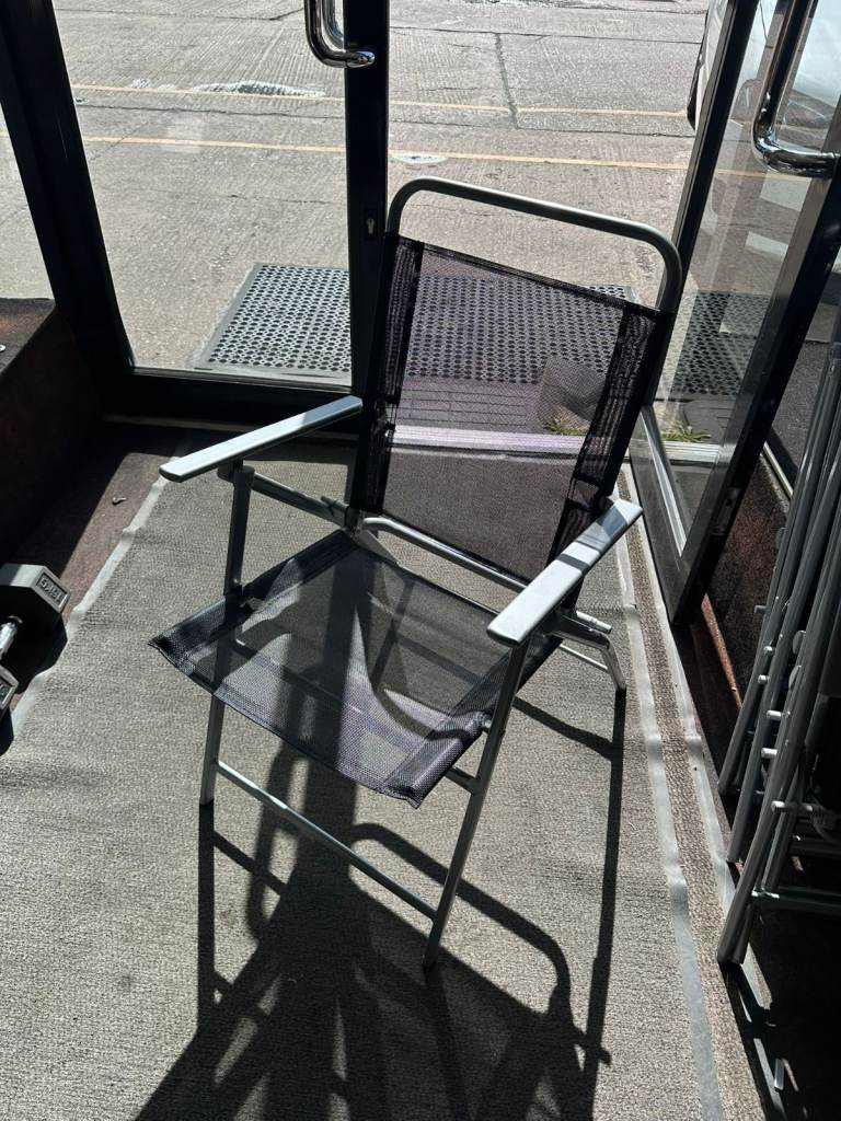 Folding Garden Chair - Black