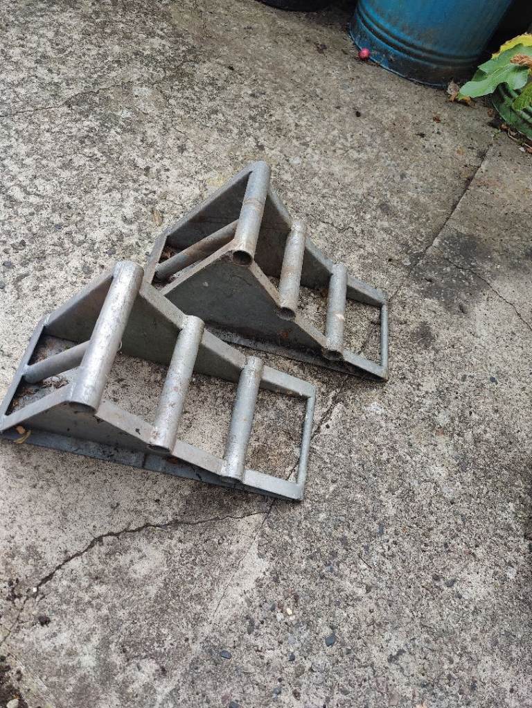 heavy-duty metal wheel chocks